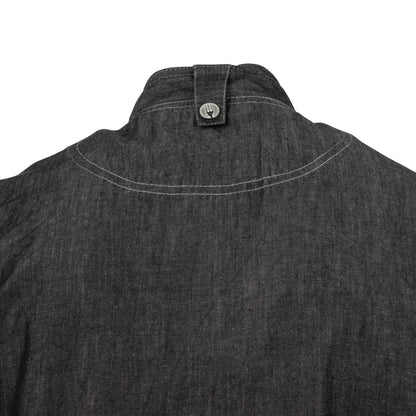 BB270-S Chef Works Urban Delancey denim koksbuis korte mouw grijs S