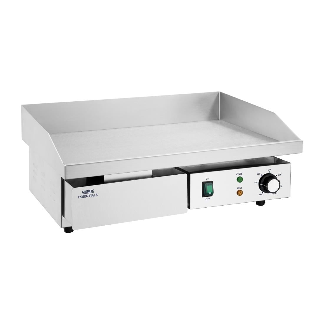 DA397 Nisbets Essentials tafelmodel elektrische bakplaat 48 x 31cm 3000W