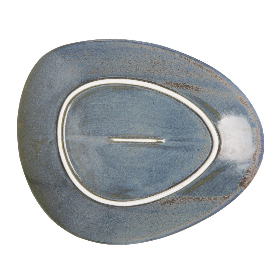 FU179 Olympia Ember Blauwe Driehoekige Borden 250mm (6 Stuks)