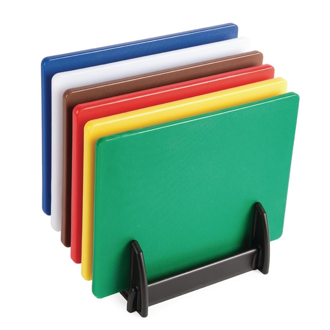 S122 Speciale Aanbieding: Hygiplas LDPE Snijplanken- En Messenset (pakket met 6 snijplanken)