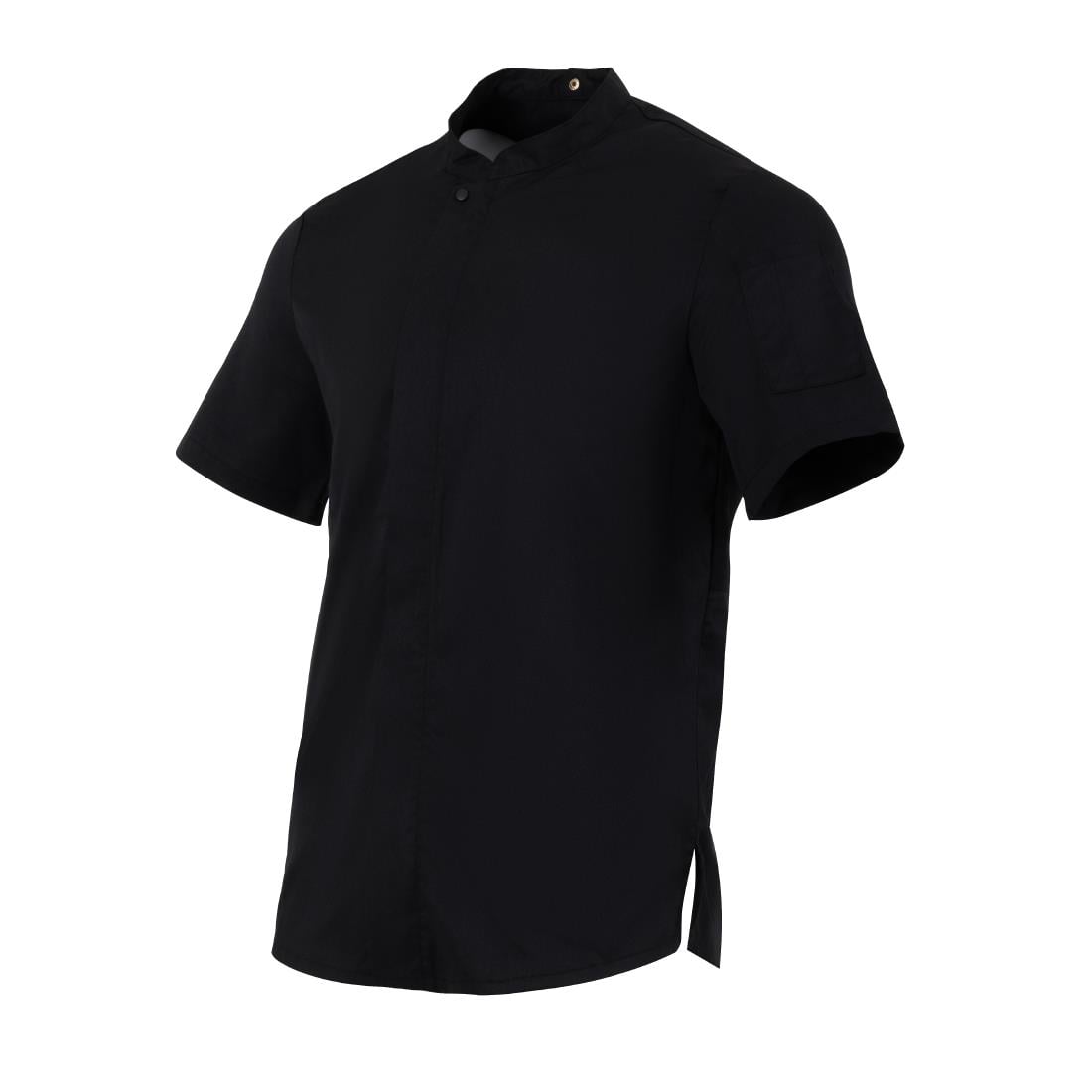 BA115-M Southside Harlem Koksbuis Met Korte Mouwen Zwart Maat M