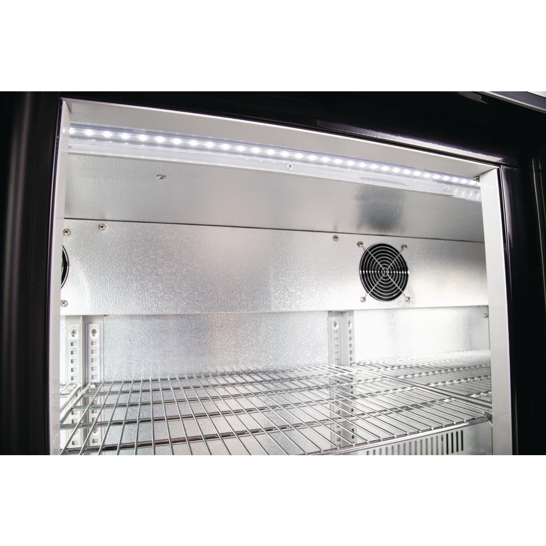 GL004 Polar G-serie 3-deurs barkoeling met klapdeuren zwart 330L