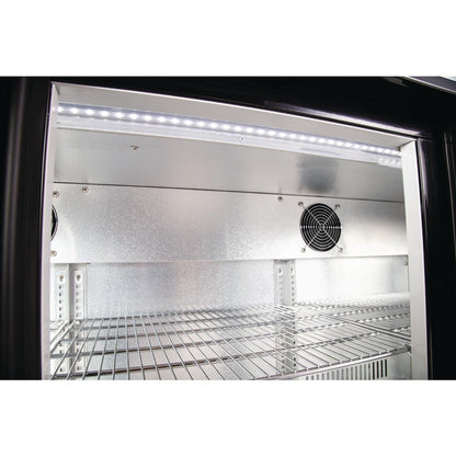 GL004 Polar G-serie 3-deurs barkoeling met klapdeuren zwart 330L