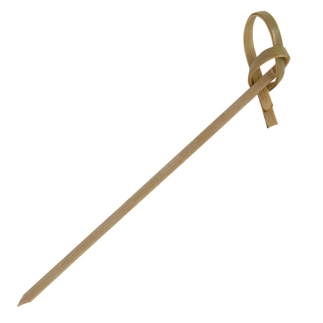 DK396 Fiesta Compostable biologisch afbreekbare bamboeprikkers met krul (100 stuks)