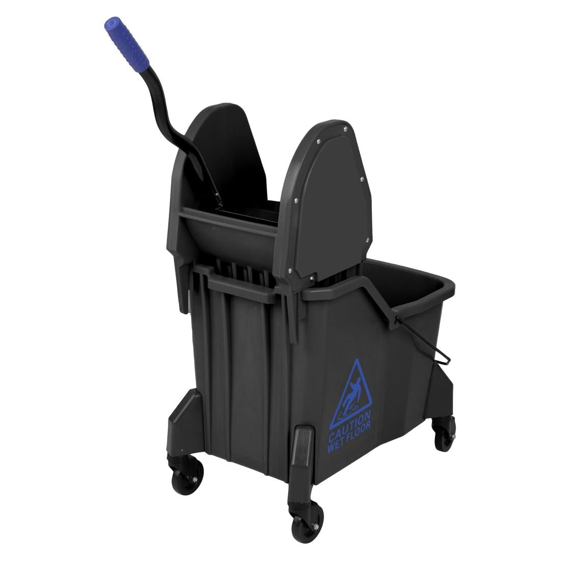 JB543 Jantex Dweilemmer met twee compartimenten en wringer Blauw 30Ltr