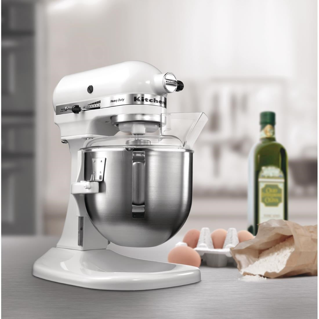 J498 KitchenAid K5 planetaire mixer wit 4,8L 5KPM5EWH