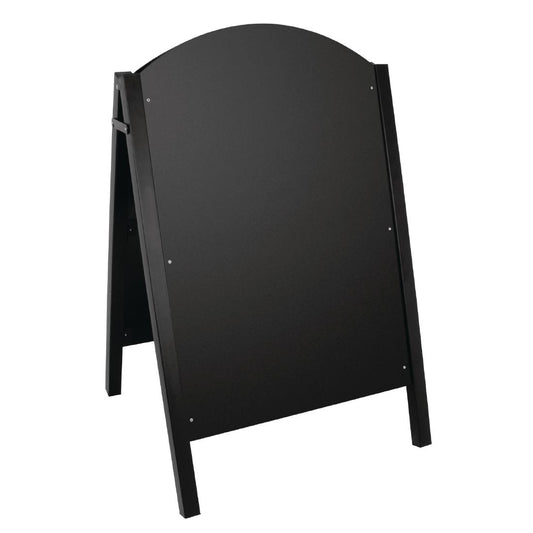 CL009 Olympia stoepbord met zwart metalen frame
