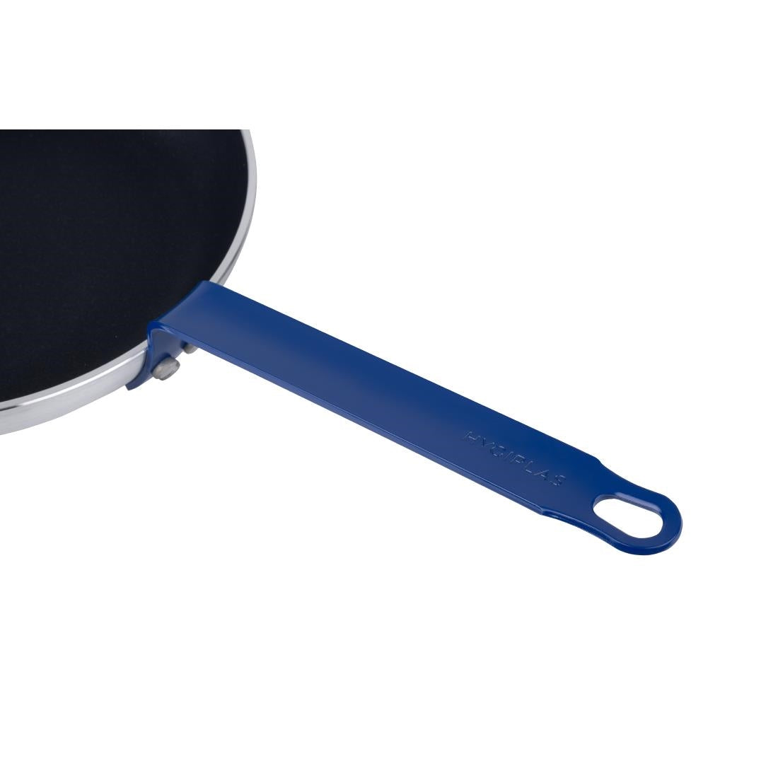 HT972 Hygiplas Aluminium Anti-aanbak Teflon Platinum Plus Koekenpan met Blauwe Handgreep 28cm