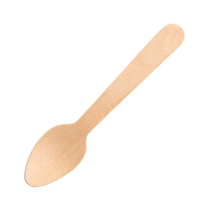 DK398 Fiesta Compostable biologisch afbreekbare houten theelepels (100 stuks)