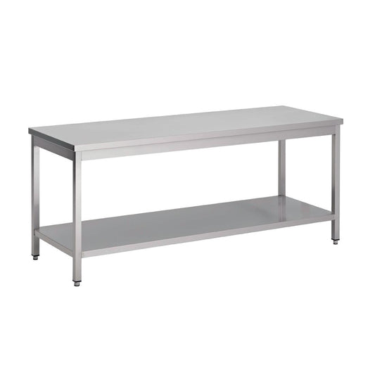 GS008 Gastro M RVS werktafel met onderblad 88x200x60cm