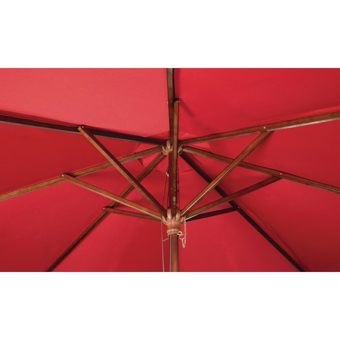 GL306 Bolero vierkante rode parasol 2,5 meter