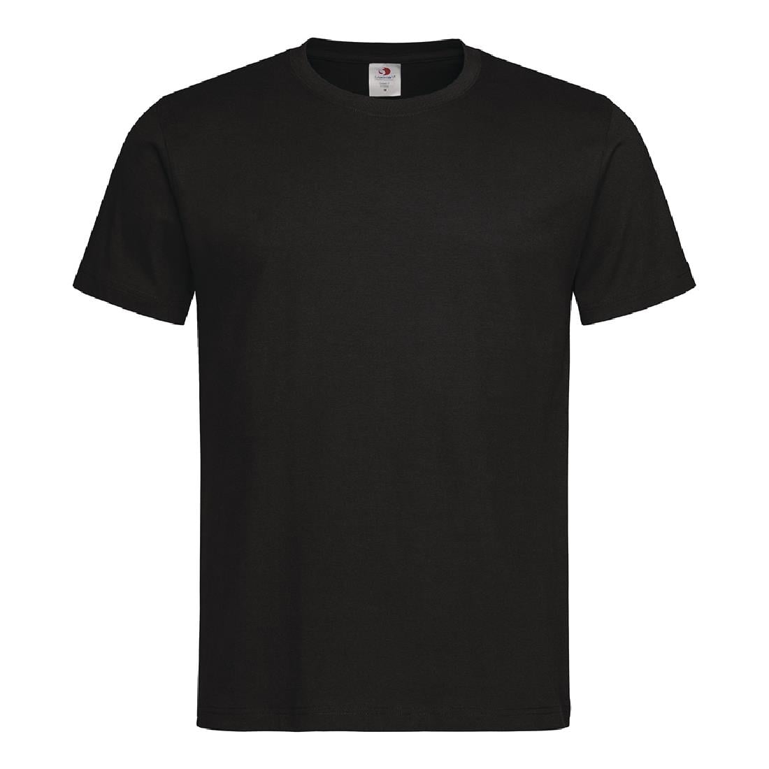 A295-XL Unisex koks-T-shirt zwart XL