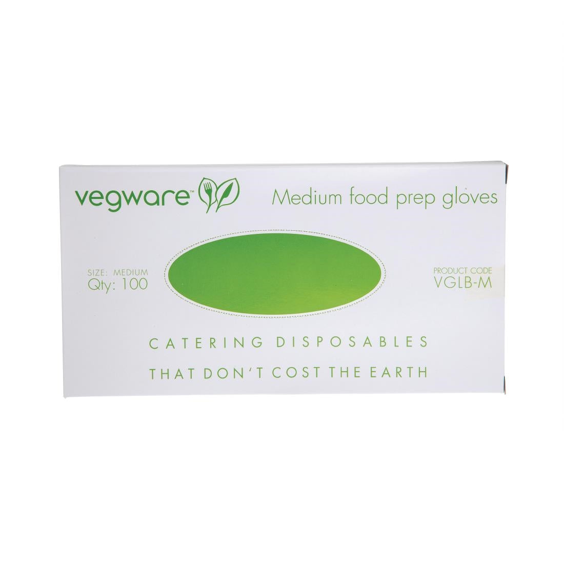 FD389 Vegware composteerbare handschoenen voor voedselbereiding blauw - medium (2400 stuks)