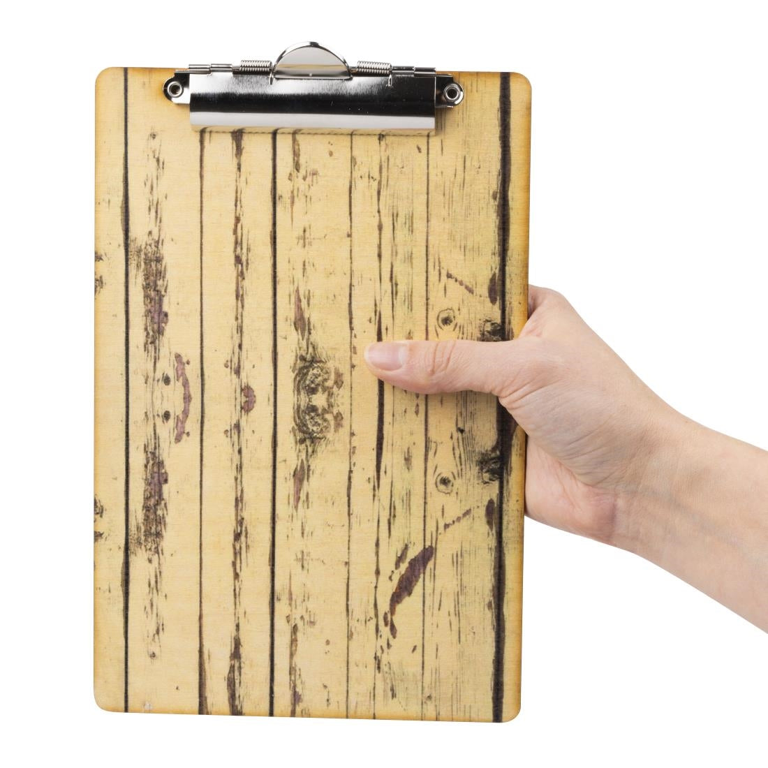GM301 Olympia menu klembord met hout-effect A5