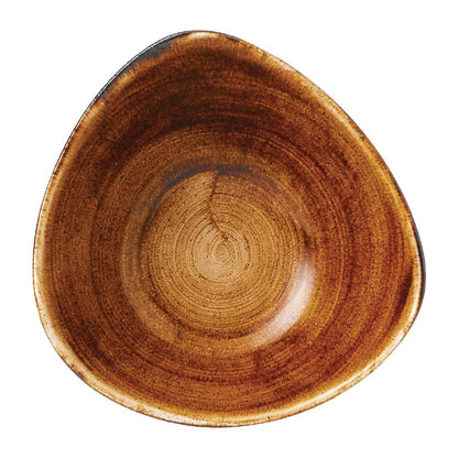 FD873 Churchill Stonecast Patina Vintage Copper Lotus Kom 17.8cm (12 stuks)
