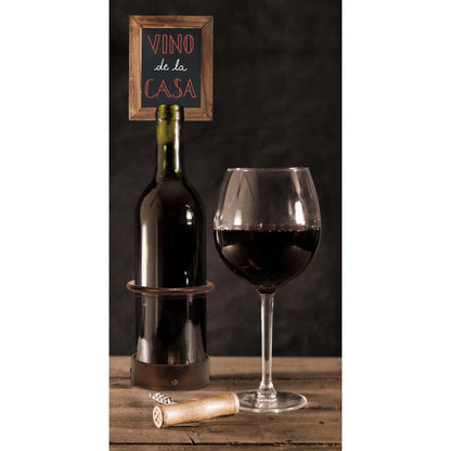 CU912 Securit Flessendisplay met krijtbordframes, biedt plaats aan één fles