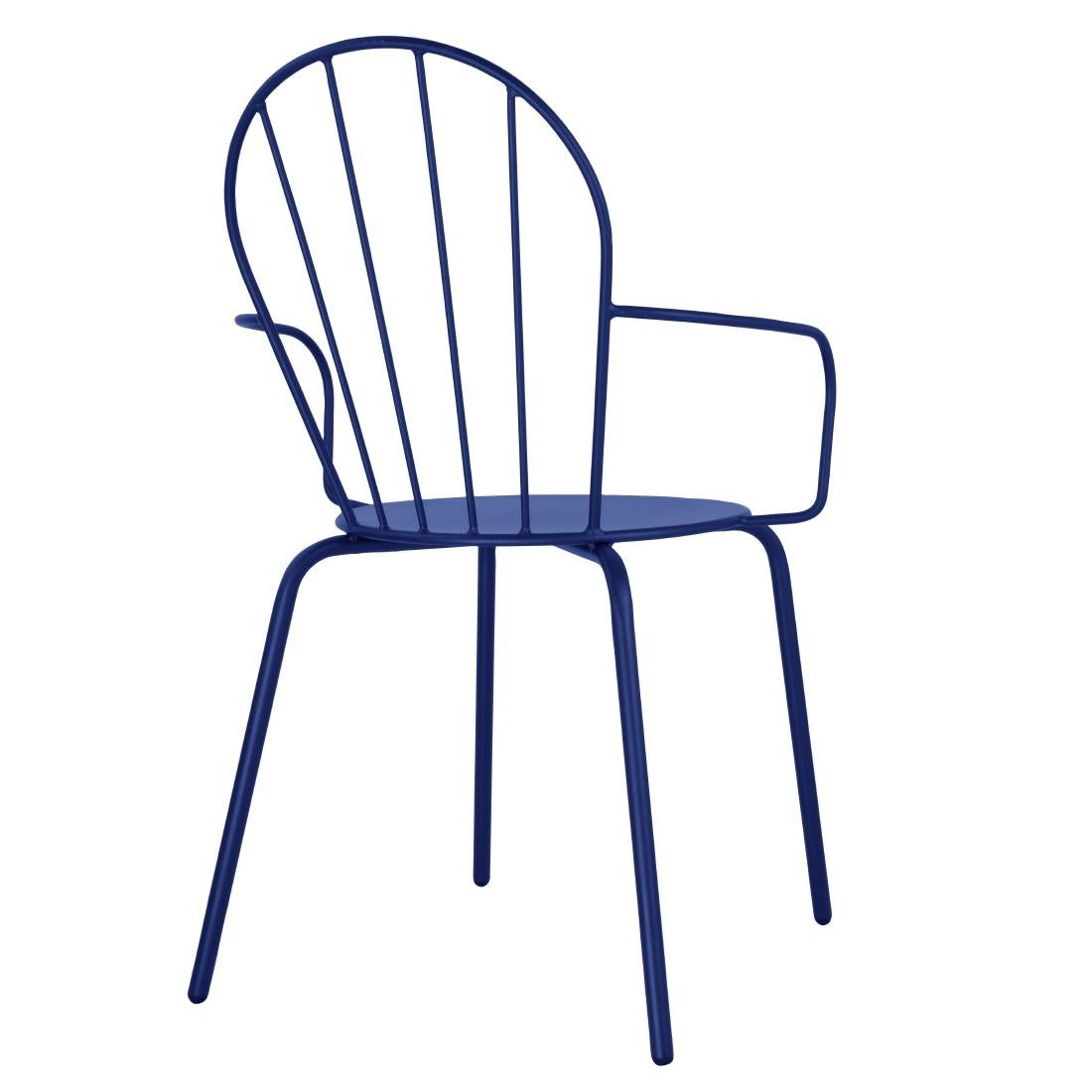 HZ359 Bolero Adeline Armstoelen Donkerblauw (4 stuks)