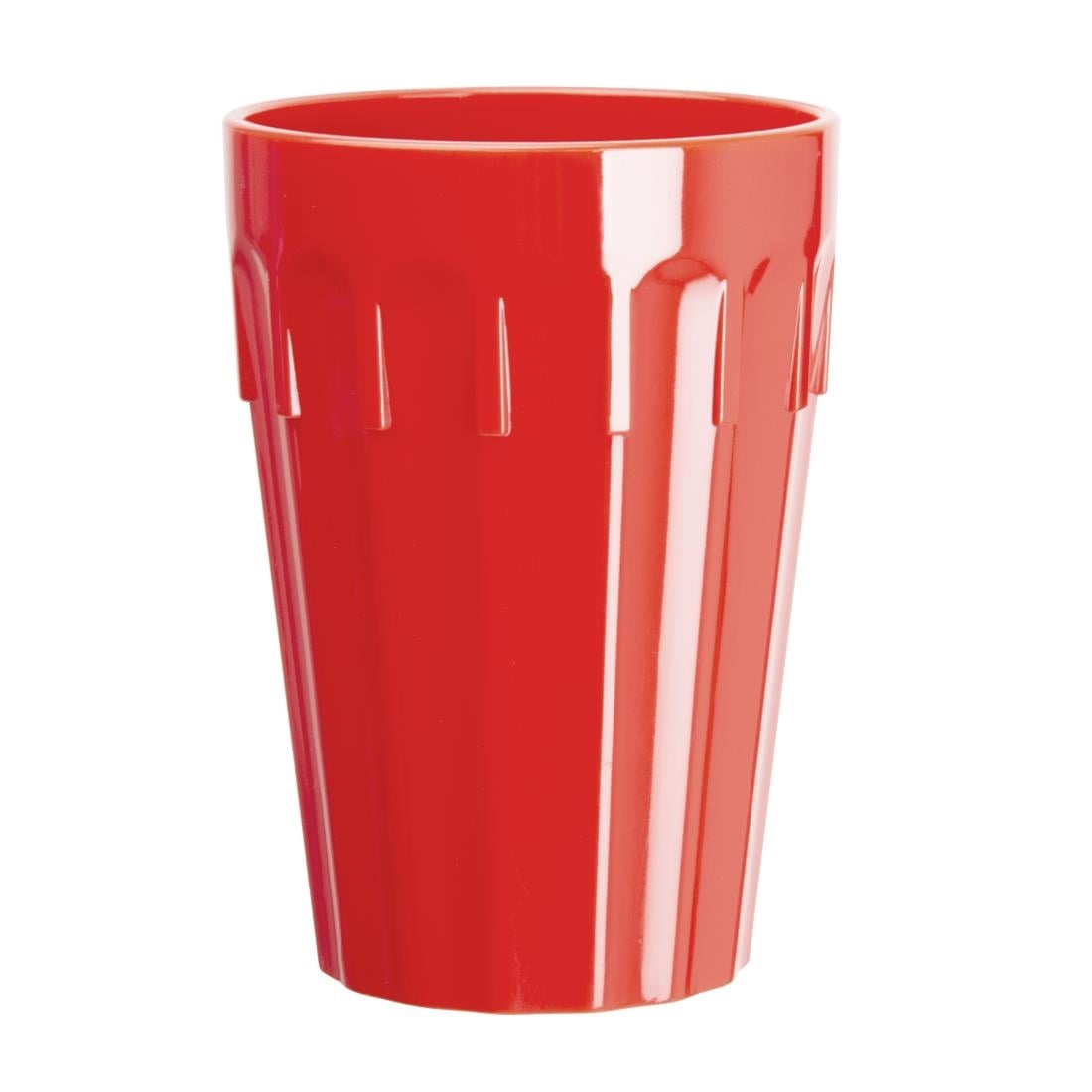 CB778 Olympia Kristallon polycarbonaat bekers 26cl rood (12 stuks)