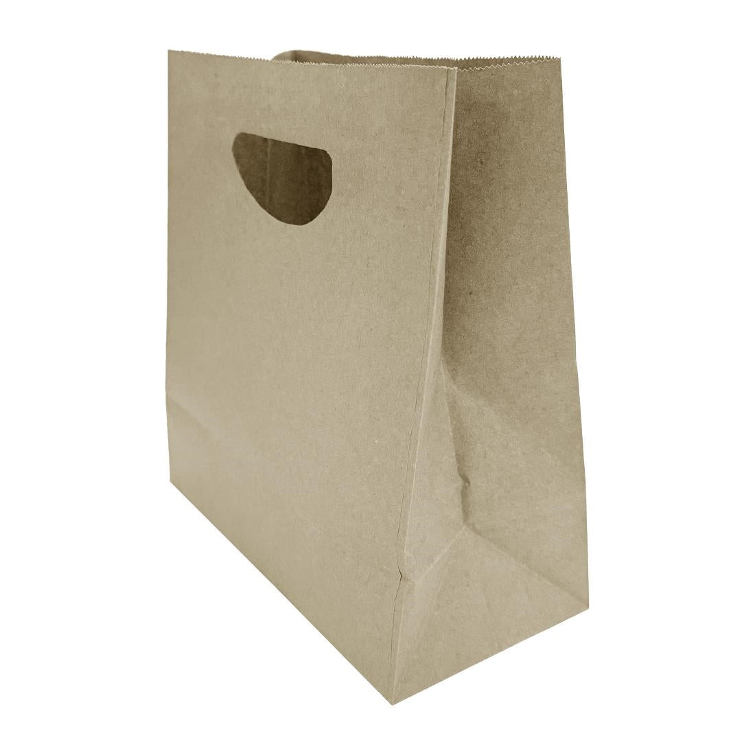 HY764 Fiesta Recycleerbare D Cut Handgreep Bruine Papieren Tassen Medium (250 stuks)