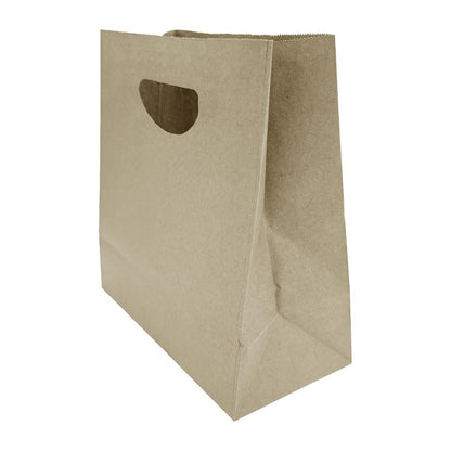HY764 Fiesta Recycleerbare D Cut Handgreep Bruine Papieren Tassen Medium (250 stuks)