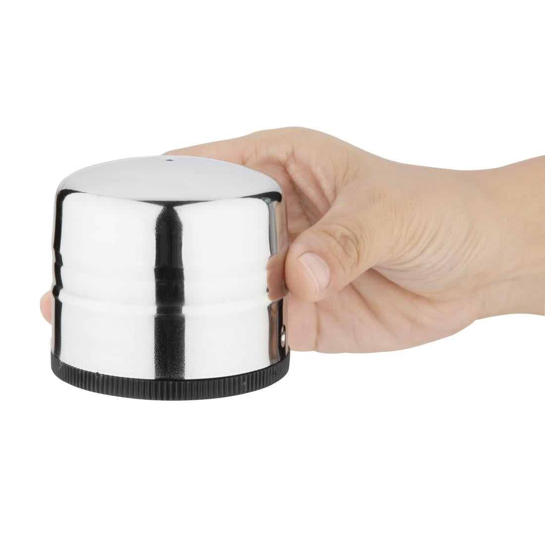 P044 Olympia jumbo RVS peper- en zoutstrooier