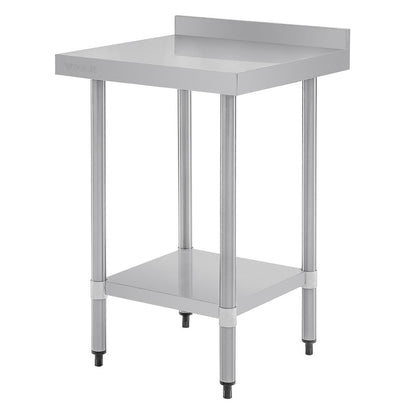 T379 Vogue RVS werktafel met achteropstand 90x60x60cm