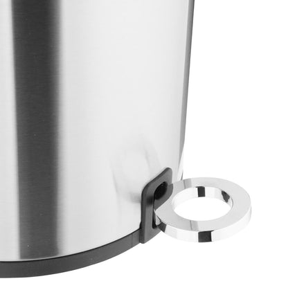HT479 Jantex Ronde Geborsteld Stalen Pedaalemmer 6Ltr
