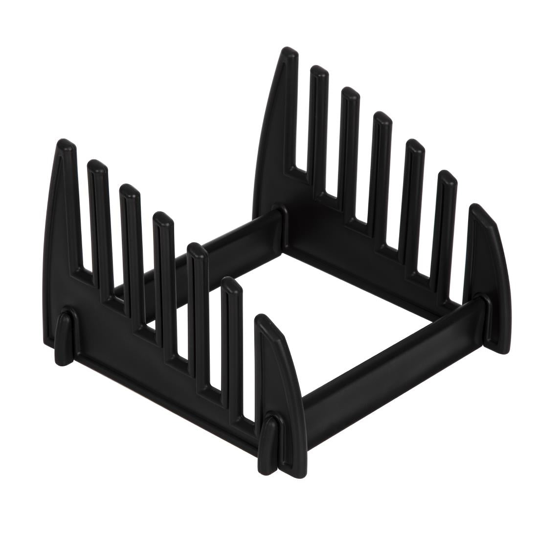 FY329 Hygiplas LDPE snijplanken set met rek 450x300x10mm (Set van 6)