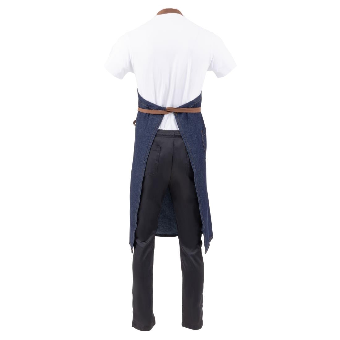 B341 Chef Works Memphis lang schort indigo