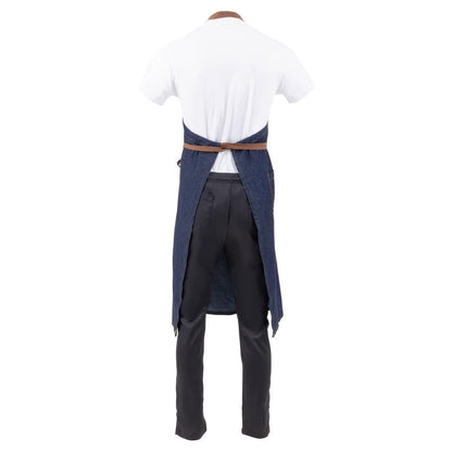 B341 Chef Works Memphis lang schort indigo