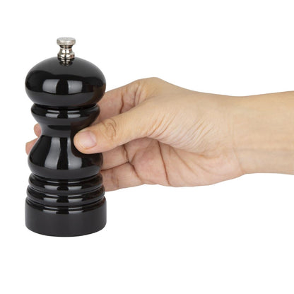 DN651 Olympia Zout- Of Pepermolen Zwart Hevea Hout 125mm