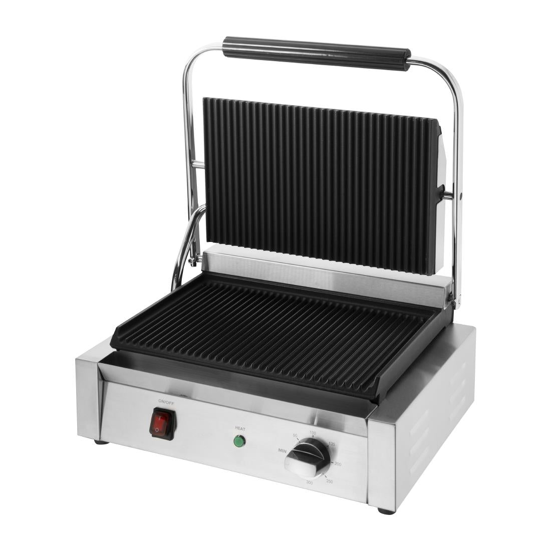 CU602 Buffalo Bistro Grote Geribbelde Contactgrill