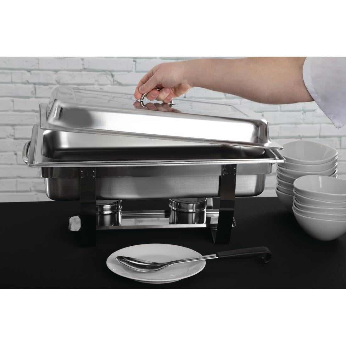 S299 Olympia Milan chafing dish set GN 1/1 (4 stuks)