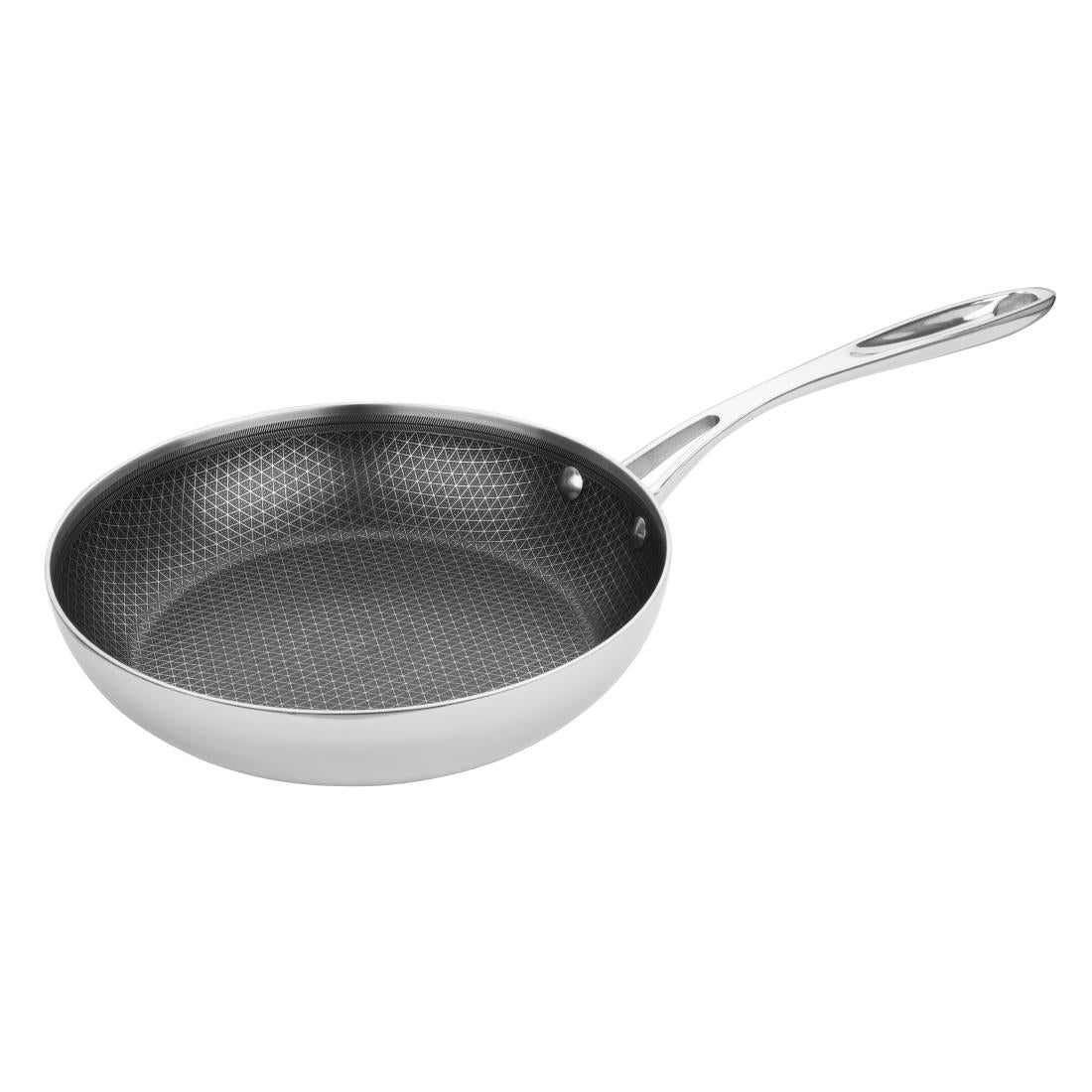 GP188 Vogue Tri-Shield Roestvrijstalen Koekenpan met Clad Coating, 24 cm