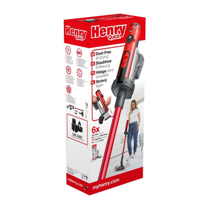 HU486 Numatic Steelstofzuiger Henry Quick Hen100R Rood