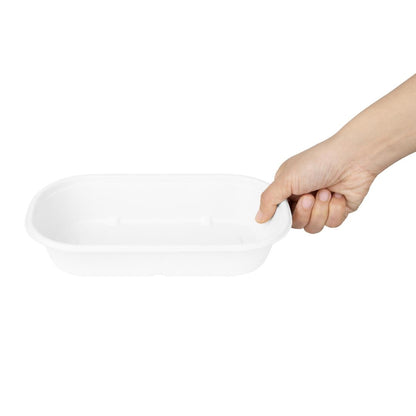 HW627 Fiesta Composteerbare Bagasse Ovale Containers 850ml (100 stuks)