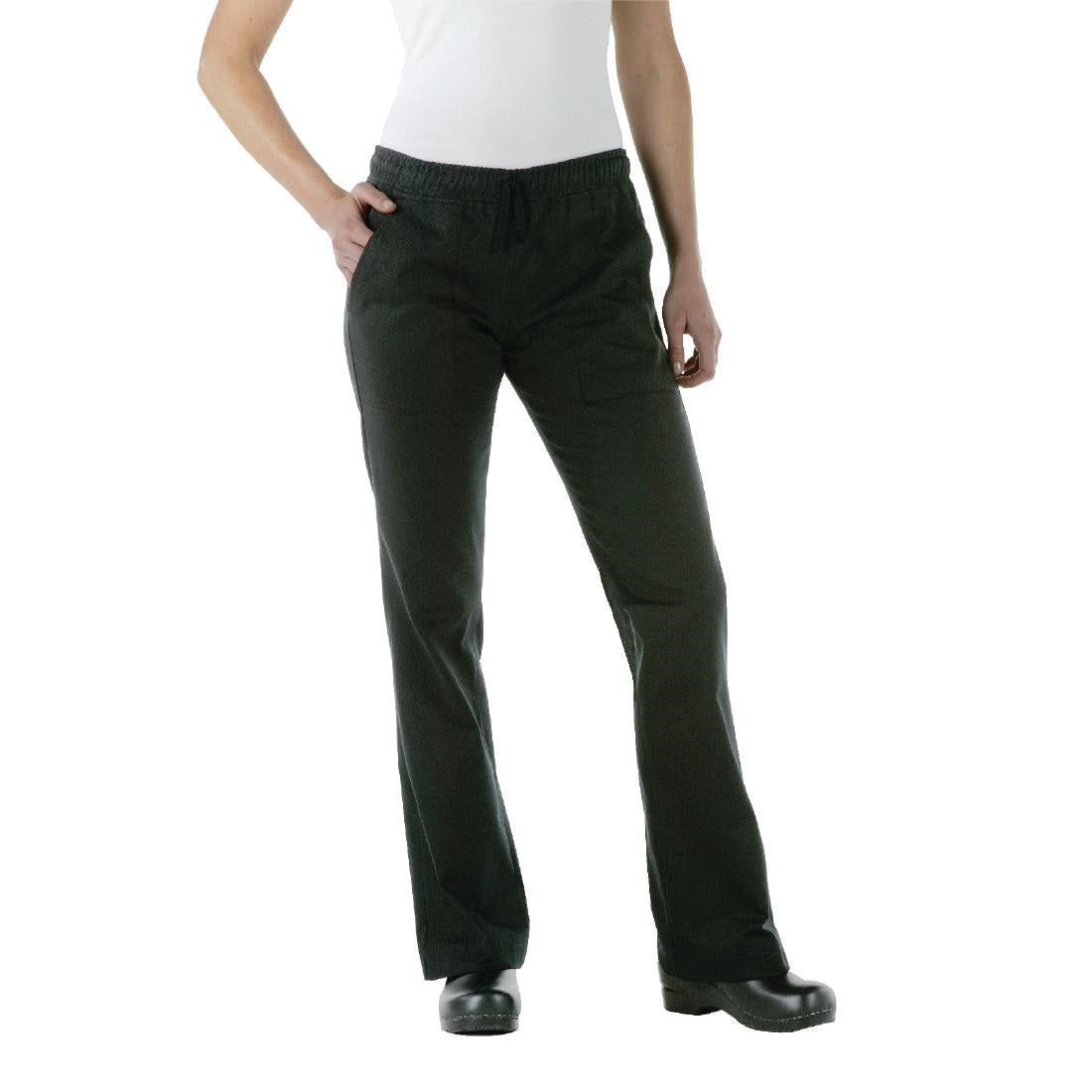 A431-S Chef Works Executive dames pantalon zwart S