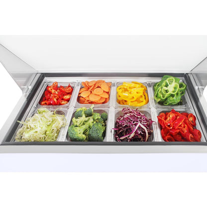 UA009 Polar U-serie premium saladette 154L 8x GN 1/6