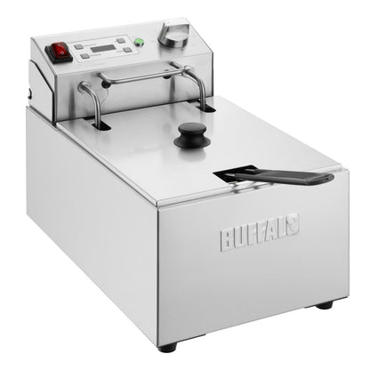 CU622 Buffalo Enkel Elektrische Friteuse met Timer 5Ltr