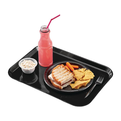 CJ666 Cambro Camtray rechthoekig dienblad 26,5 x 32,5cm zwart