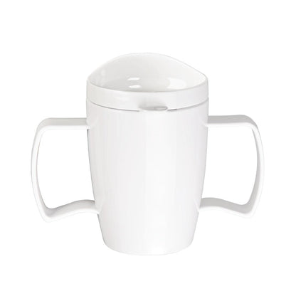 DW715 Olympia Kristallon Heritage drinkbeker met deksel 300ml wit (4 stuks)
