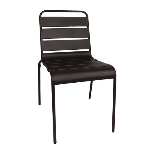 CS728 Bolero stalen stoelen zwart (4 stuks)