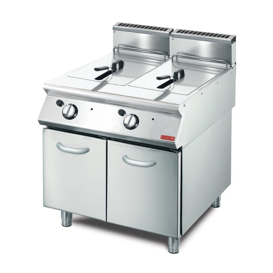 GL932 Gastro M 700 gas friteuse 2x 13Ltr 70/80 FRG