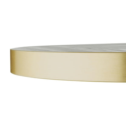 FU511 Bolero Voorgeboord Rond Tafelblad Chevron Design 600mm