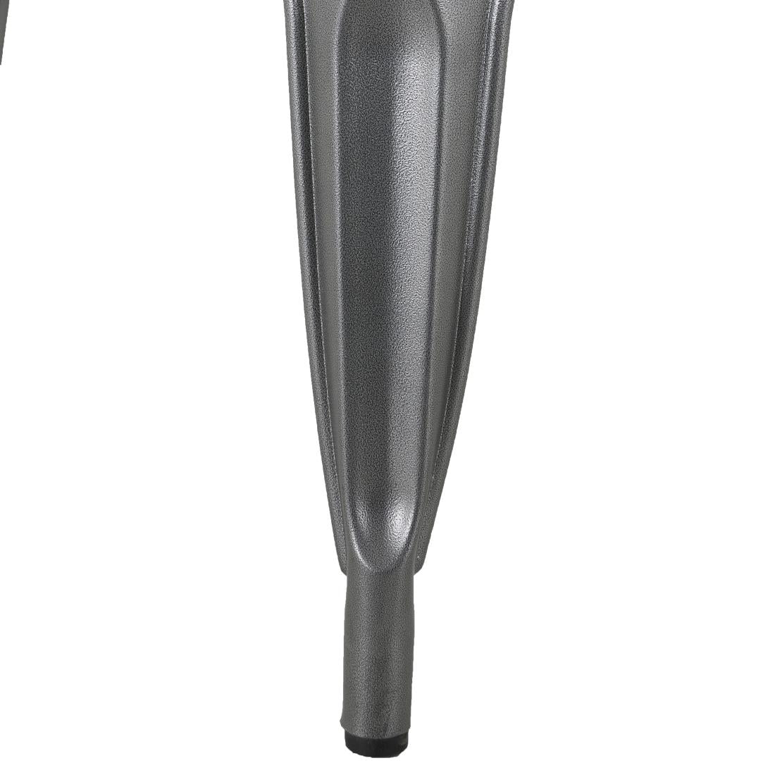 HZ817 Bolero Bistro Bank Met Mangohouten Latten En Donkergrijze Poten 850mm (2 stuks)