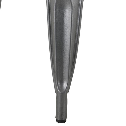 HZ817 Bolero Bistro Bank Met Mangohouten Latten En Donkergrijze Poten 850mm (2 stuks)