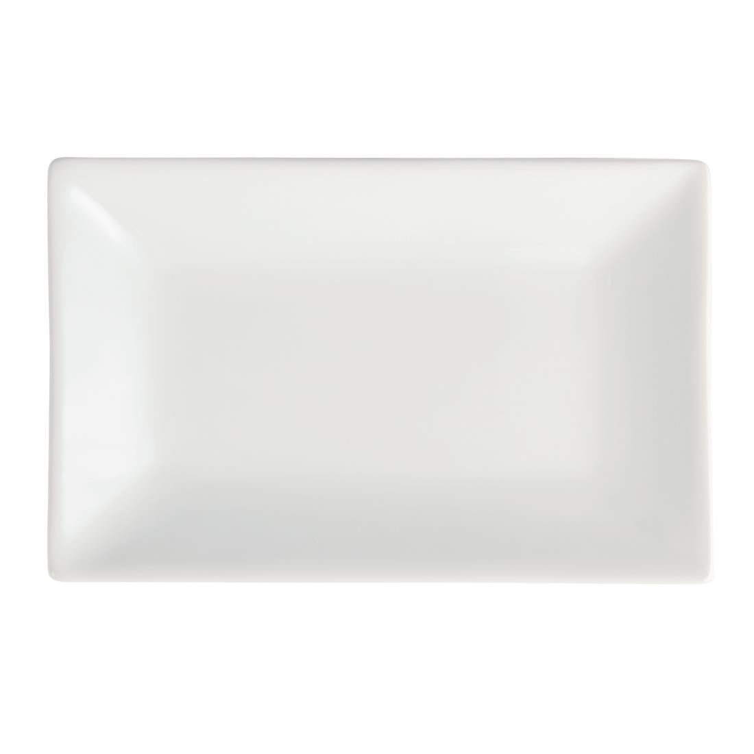 CC893 Olympia Whiteware rechthoekige serveerschalen 20x13cm (6 stuks)