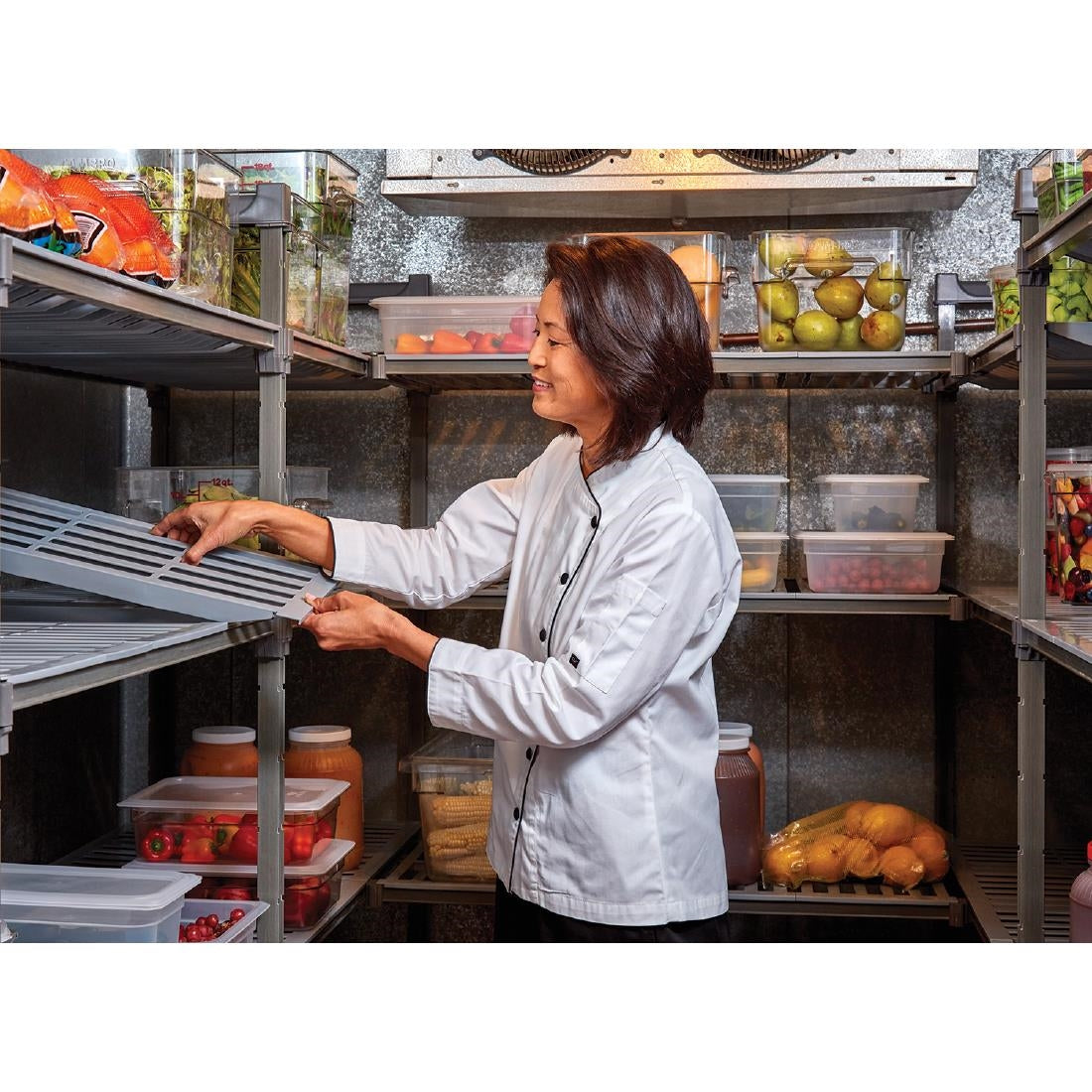 DM771 Cambro stelling 183cm hoog 4 schappen - 46cm diep - 137,5cm breed