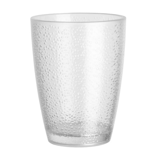 DC928 Olympia Kristallon Polycarbonaat Tumblers Met Reliëf 275ml (6 Stuks)