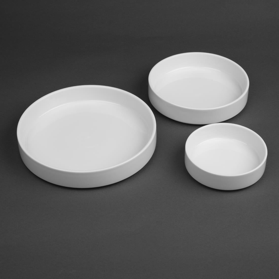 CK070 Olympia Whiteware Kom Met Platte Wanden - 152mm (6 Stuks)
